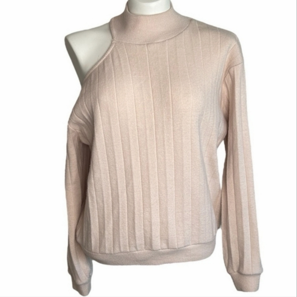 New with Tags Zara Cold Shoulder One  Side Sweater Size M